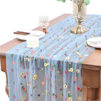 6 Pack Flower Table Runner Floral Daisy Fall Wedding Birthday Party Decor by Joanlody