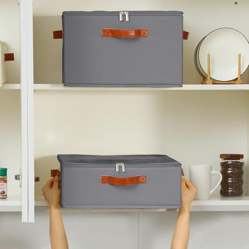 Foyego Cup and Mug Storage Box, Grey - Image 6
