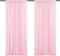Pink Sequin Backdrop Curtains 2 Panels 3FTx8FT Backdrop for Valentines Day by SoarDream