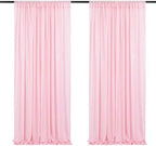 Pink Sequin Backdrop Curtains 2 Panels 3FTx8FT Backdrop for Valentines Day by SoarDream