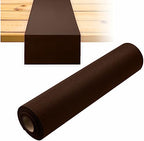 Disposable Table Runner for Dining Table, 16" 20-Pack Linen-Like Brown Paper Table Runners for Party, Wedding Or Event - Image 5