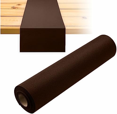 Disposable Table Runner for Dining Table, 16" 20-Pack Linen-Like Brown Paper Table Runners for Party, Wedding Or Event - Image 5