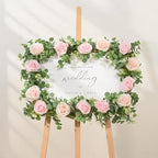 6Pcs 39Ft Artificial Eucalyptus Garlands with Flowers Roses - Image 4