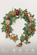 Ling's moment 5 FT Terracotta Artificial Flower Garland Fall - Image 6