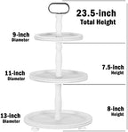Urban Deco Wooden Tiered Tray 3-Tier Decorative Tray Farmhouse Serving Tray - Image 4