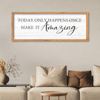AuraPeak Inspirational Quotes Office Wall Decor, Wood 40"×15" - Image 4