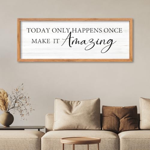 AuraPeak Inspirational Quotes Office Wall Decor, Wood 40"×15" - Image 4
