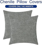 CaliTime Decorative Couch Throw Pillow Covers 26 X 26 Inches Medium Grey - Image 6