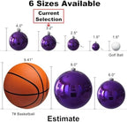 Purple & Silver 3.2" Large Christmas Balls - Christmas Tree Decoration Ornaments Shatterproof Hanging Balls for Birthday Halloween Holiday Wedding Decorations Set of 18pcs - Image 6