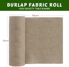 Shatex 14''x150ft Burlap Table Runner, High Density Burlap Roll for Rustic Wedding ,Outdoor Tables, Farmhouse Style Party, Home Decor for Christmas Festival Wedding Celebrate, 1roll 50yard - Image 2
