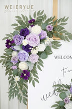 Artificial Wedding Arch Flowers Kit(Pack of 2) for Wedding Arch, Bridal Shower, Ceremony and Reception Backdrop Decoration (Dancing Purple Kelsang Flowers) - Image 3