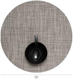 Chilewich Basketweave Placemats, Woven Round Placemats Set of 4 - Image 2