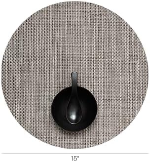 Chilewich Basketweave Placemats, Woven Round Placemats Set of 4 - Image 2