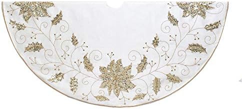 Kurt Adler 54-Inch Ivory Holly Tree Skirt by KurtSAdler