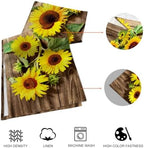 Sunflower Table Runner and Place Mats Set of 6 108 Inches Long - Image 4