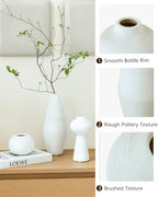 Modern Ceramic Vase Set - Decorative Small Flower Vases for Home Decor - Image 4