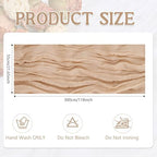 20 Pack Beige Cheesecloth Table Runner 20 x120 Inch - 10FT Boho Rustic Gauze Cheese Cloth Table Runner for Wedding, Anniversary, Baby Shower, Easter, Spring Home Decor - Image 3