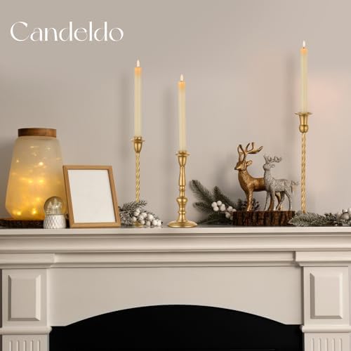 Candeldo Gold Candle Holders Set of 10, Table Centerpiece, Wedding Decor - Image 6