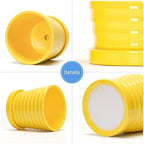 Ton Sin Plant Pots, 6 Inch Flower Pots for Plants,Ceramic Planter with Drainage Holes,Indoor Planter Pots with Saucer,Outdoor Garden Pots (Yellow, 4 Pack) - Image 4