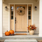 20 Inch Fall Wreaths for Front Door, Autumn Leaves Outdoor Wreaths - Image 4