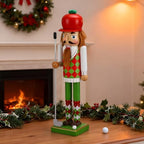 Blosssound 15" Christmas Golf Nutcracker Wooden Sports Player Decor, Golf - Image 5