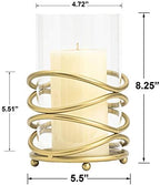 Hurricane Glass Pillar Candle Holder - Image 2