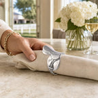 Vagabond House Pewter English Horse Saddle Napkin Ring - Equestrian Table Decor - 2.75" L x 2.5" H - Image 6