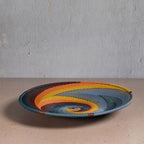 Fair Trade Zulu Telephone Wire 9" Platter Bowl, Cove Multicolor, Handwoven by African Makers, Each One Varies - Image 2