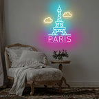 Paris Eiffel Tower Neon Sign for Bedroom Apartment and Cafe Wall Decor - Image 2