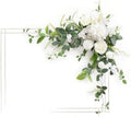 Ling's moment Welcome Sign Flowers, Wedding Floral Swag, Lily Valley White by LingsMoment