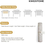 KINGSTONE 100% French Linen Table Runner 72", 210GSM Heavyweight Artisanry, Crease-Free Scroll Packaging, 14x72 for Dinning, Wedding and Side Table, Modern Farmhouse Decor - Image 6