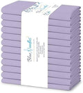Blue Needles Solid Cloth Napkins 100% Cotton Set of 12-18 x 18 Inches by BlueNeedles