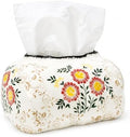 Ceramic Tissue Holder Retro Farmhouse Floral Tissue Box Cover by Unknown