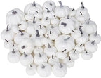 winemana 46 Pcs Artificial White Pumpkins Fall Decorations by winemana