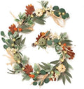 Valery Madelyn 6ft Fall Garland for Mantle with Pumpkins by ValeryMadelyn