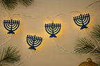 Rite Lite Menorah String Light Decoration Hanukkah Decor Garland Style Accessories Indoor Use Hang on Wall Jewish Festival of Lights Hanukkah Gifts Requires 2 AA Batteries not Included 5 Feet Length! - Image 6