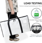 Moving Bags Heavy Duty Extra Large, Moving Boxes, Moving Supplies Essentials, Blue Storage Bins with Lids, Plastic Packing Totes, Storage Bags for Clothes with Handles & Zippers(White, 12 Pack) - Image 6