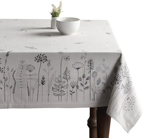 Maison d' Hermine Table Cloth Rectangle Table Reusable 100% Cotton 60"x90" by MaisondHermine