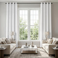 KOUFALL 132 Inch Blackout Curtains, 11FT High Ceiling Extra Long Grommet Drapes for Living Room Bedroom, 2 Panels Set, 11 FT Length 52'' W x 132'' L Inches, White by KOUFALL