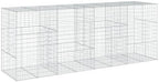 vidaXL Gabion Basket with Cover 157.5"x39.4"x59.1" Galvanized Iron - Image 7