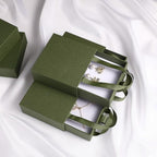 40 pcs paper boxes 9 x 9 x 3.5 cm, green luxury gift storage, jewelry gift storage box for earrings necklaces bracelets rings - Image 6