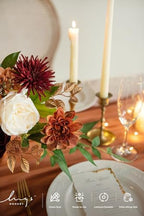 Ling's moment Artificial Wedding Fall Flowers Grand Combo, Terracotta - Image 3