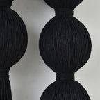 Jakalin Macrame Wall Hanging Black Boho Tassel Fiber Wall Art 19.6"Lx15.7"W - Image 7
