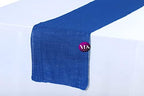 VDS Pack of 25, Burlap Table Runner 100% Natural Jute Rustic Hessian Table Cloth Centrepiece for Wedding Bridal Shower Birthday Event Party Banquet Table Decoration (Size 12X108 Inch)(Royal Blue) - Image 2