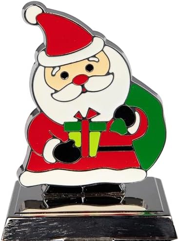 Northlight Set of 4 Christmas Figures Stocking Holders with Silver Base - Image 7