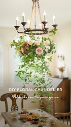 Ling's moment Artificial Clematis Cascading Greenery Garlands Vines - Image 6