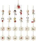Lenox Peanuts Advent Calendar, 25-Piece Christmas Ornament Set by Lenox