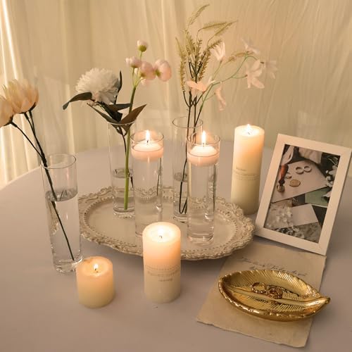 Fixwal 15 Pack Glass Cylinder Bud Flower Vases for Centerpieces - Image 6