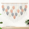 Large Macrame Wall Hanging Boho Leaf Feather Woven Tapestry 51.5"WX33.5"L by AlynsehomCreateaBetterLife