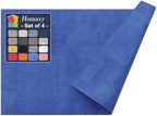 Homaxy PU Faux Leather Placemats for Dining Table, Set of 4, Sea Blue by Homaxy